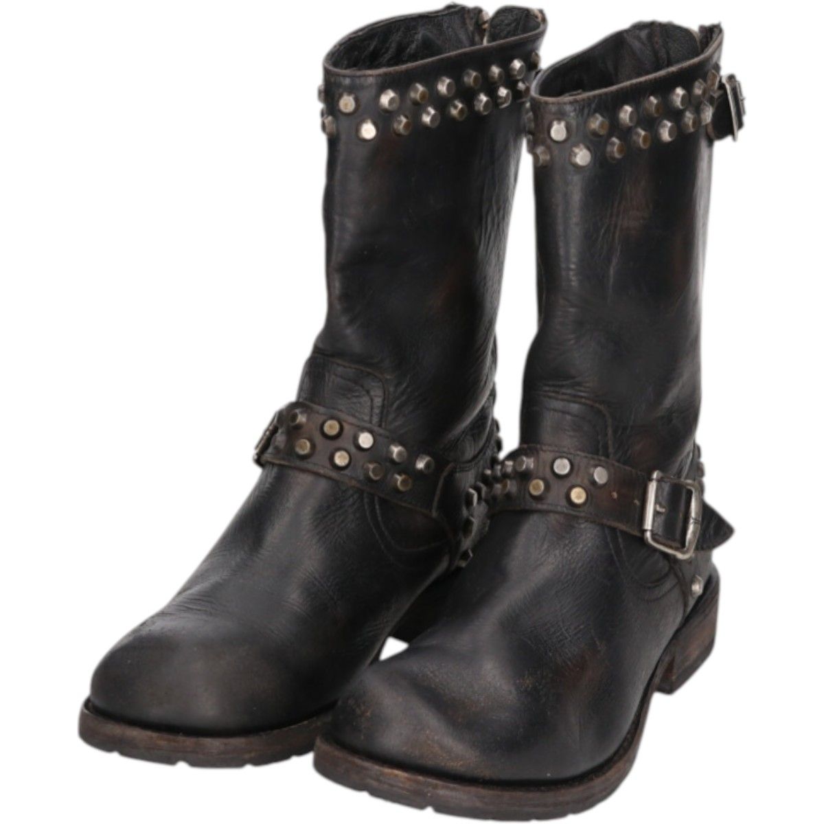 古着 フライ FRYE バックジップ エンジニアブーツ 8D メンズ26.0