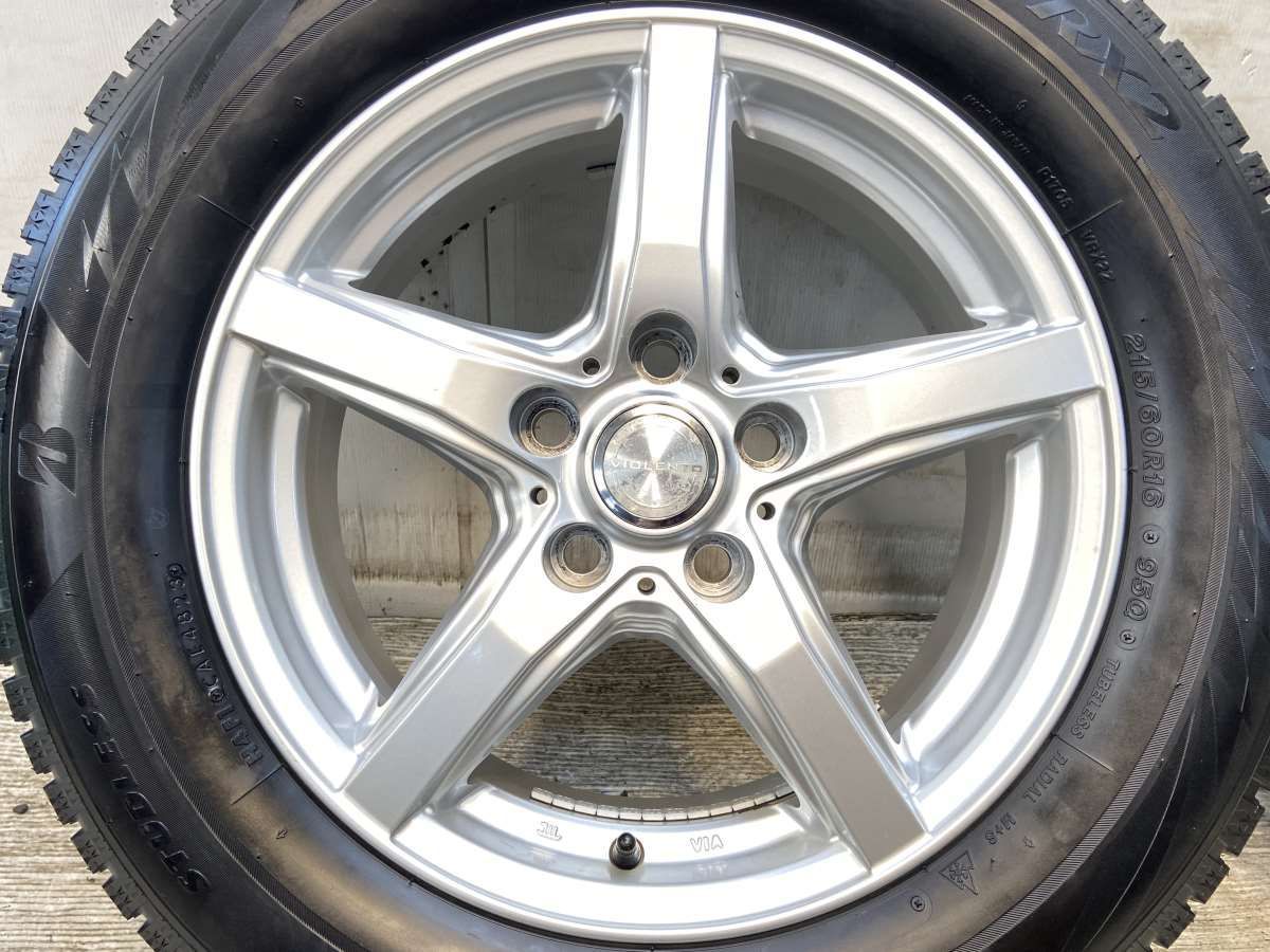 215/60R16 ブリヂストン ブリザック VRX2 VIOLENTO 16x6.5 39