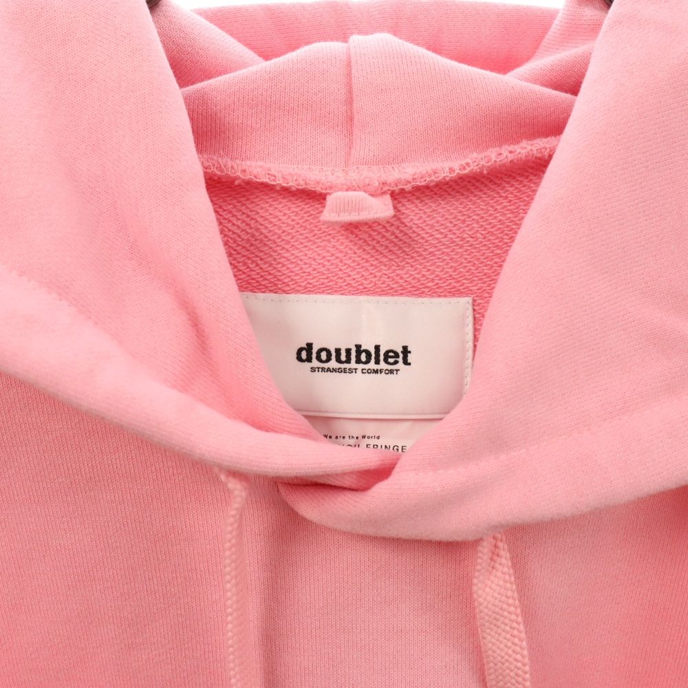 doublet (ダブレット) 20AW THANK YOU FRINGE EMBROIDERY HOODIE