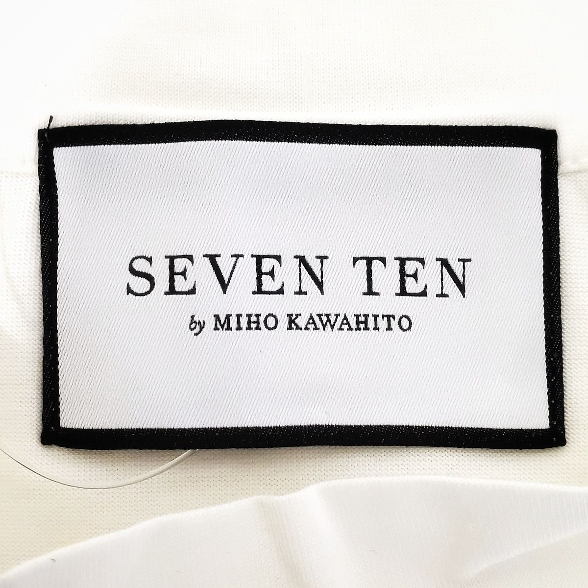 SEVEN TEN by MIHO KAWAHITO(セブンテン バイミホカワヒト) 半袖Tシャツ サイズM レディース美品 - アイボリー 刺繍 -  メルカリ