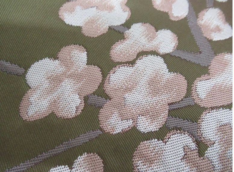 B8 正絹 川島織物 西陣 本袋帯 松 菊 梅文様 六通柄 三越扱い - メルカリ