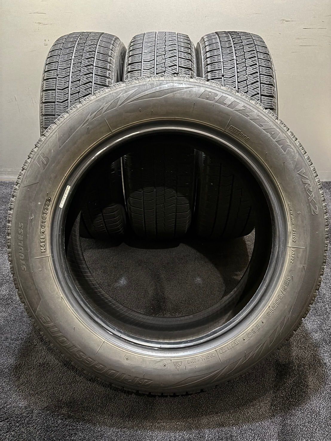 185|60R16 BRIDGESTONE|VRX2 22年製 スタッドレス 4本 ブリヂストン ブリザック アクア ヤリス ノート 2-K343 WWW_NOITHATQUANGTHANH_NET