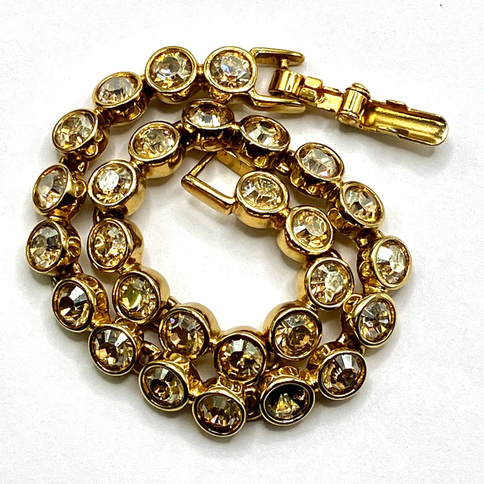 Swarovski テニスブレスレット イエローストーン