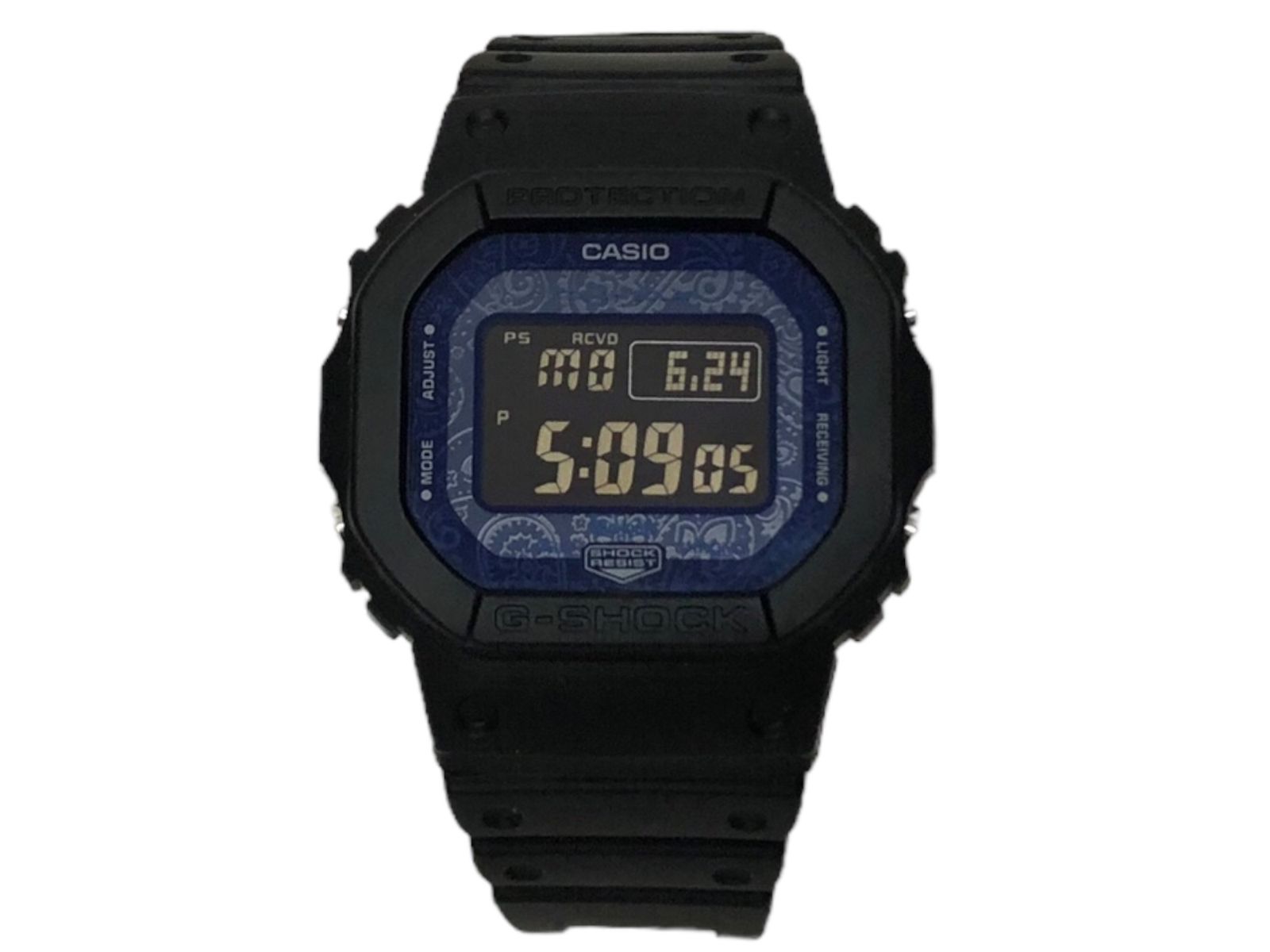 CASIO (カシオ) G-SHOCK Gショック デジタル腕時計 電波ソーラー ペイズリー GW-B5600 ブラック メンズ/104 -  腕時計(デジタル)