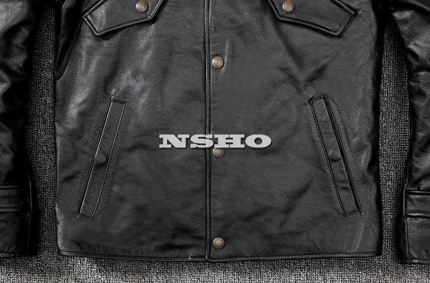 上質革ジャン メンズ カウハイド 牛革 ミニマムスタイル シングル