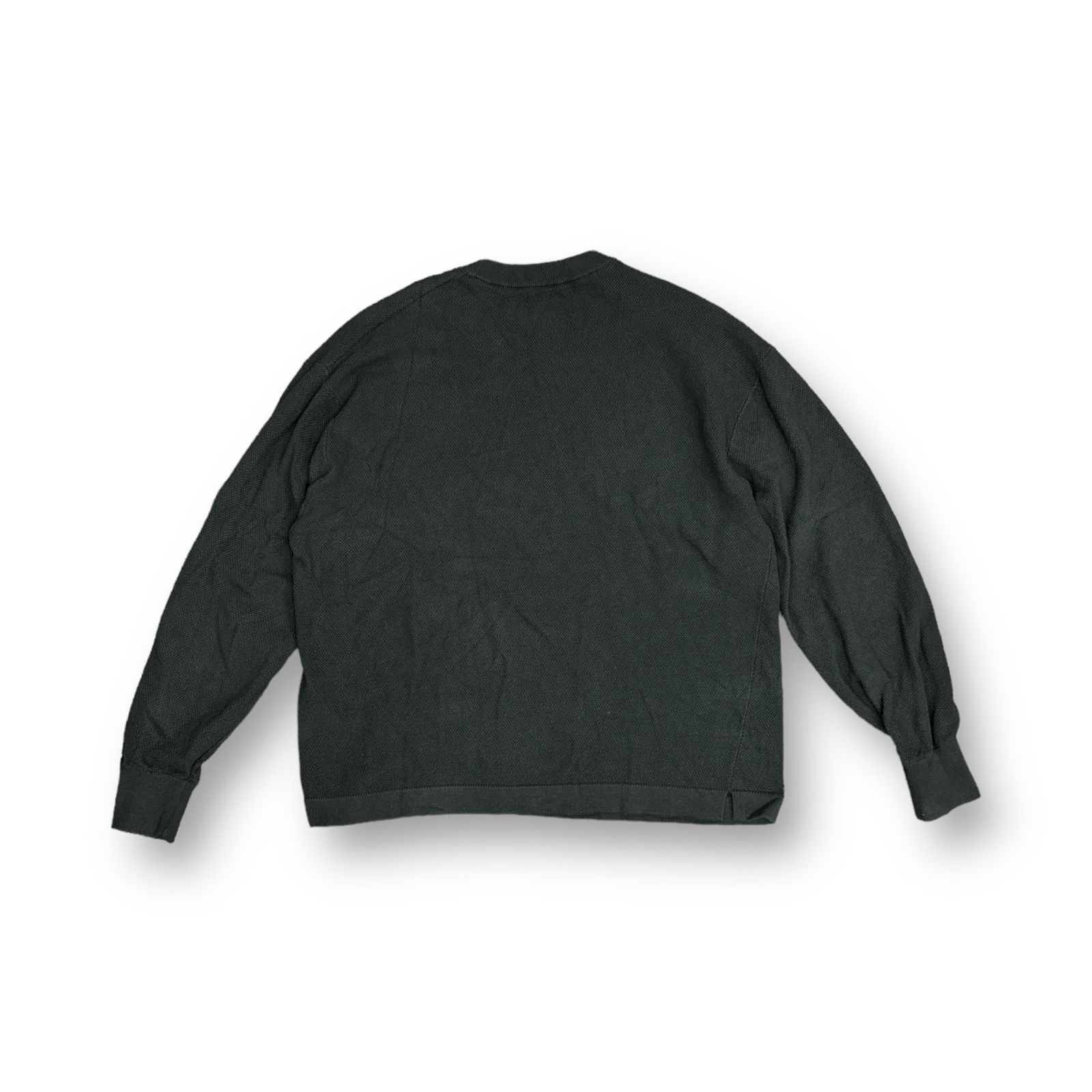 crepuscule 鹿の子ニットセーター クレプスキュール 2203-032 ブラック 