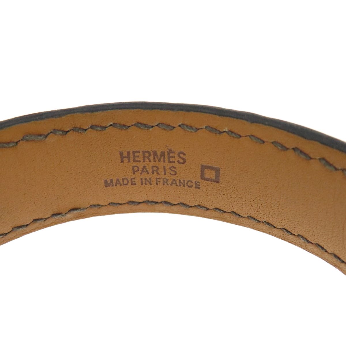 エルメス】HERMES プールトゥール レザーバングル □E刻印 品番