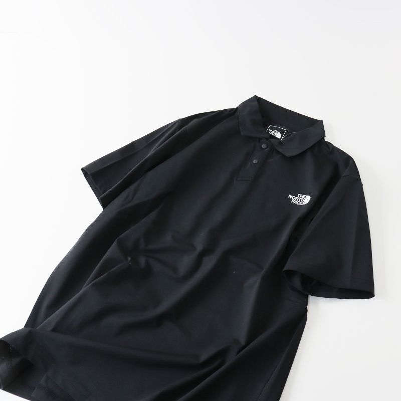 ノースフェイス テックポロ NT12399R サイズL 黒 美品 ノースフェイス THE NORTH FACE NT12399R テックポロ Tech Polo