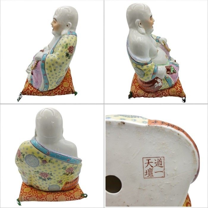中国美術 磁器人形 七福神 置物 中古 送料無料 H4 - メルカリ