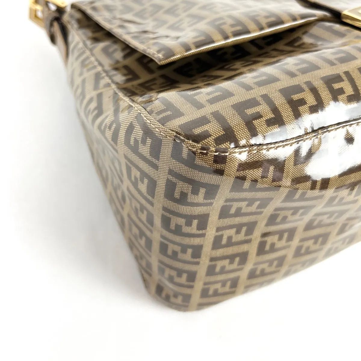 フェンディ ズッキーノ マンマバケット ワンショルダー 26325 ビニール 美品 FENDI フェンディ ズッキーノ マンマバケット ワン
