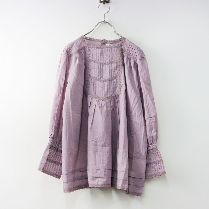 美品✨ハグオーワー Hug o warリネンピンタックブラウス 白 チュニック 極美品 cloth＆cross ハグオーワー レースブラウス ピンタック