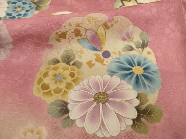 逸品　山本寛斎　 華徒然　正絹　振袖　刺繍入り7点セット 逸品 山本寛斎 華徒然 正絹 振袖 刺繍入り7点セット