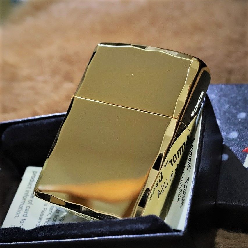 Armor ZIPPO アーマー ジッポー シャインレイ金 ゴールド コーナー