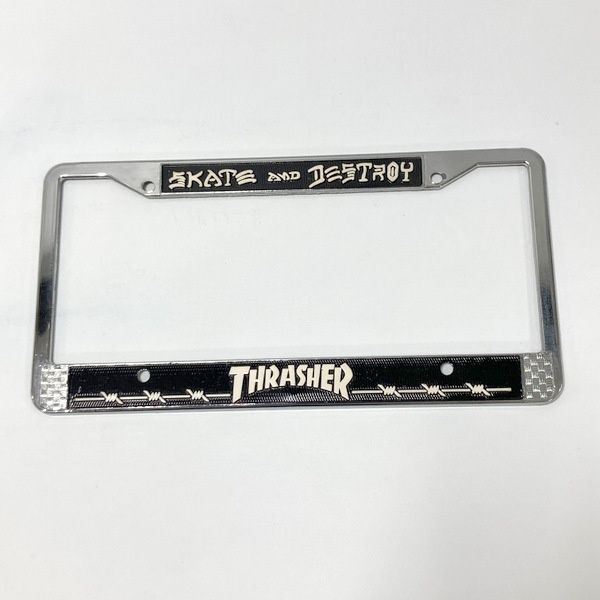 THRASHER スラッシャー ナンバーフレーム 未使用 ライセンスプレート 