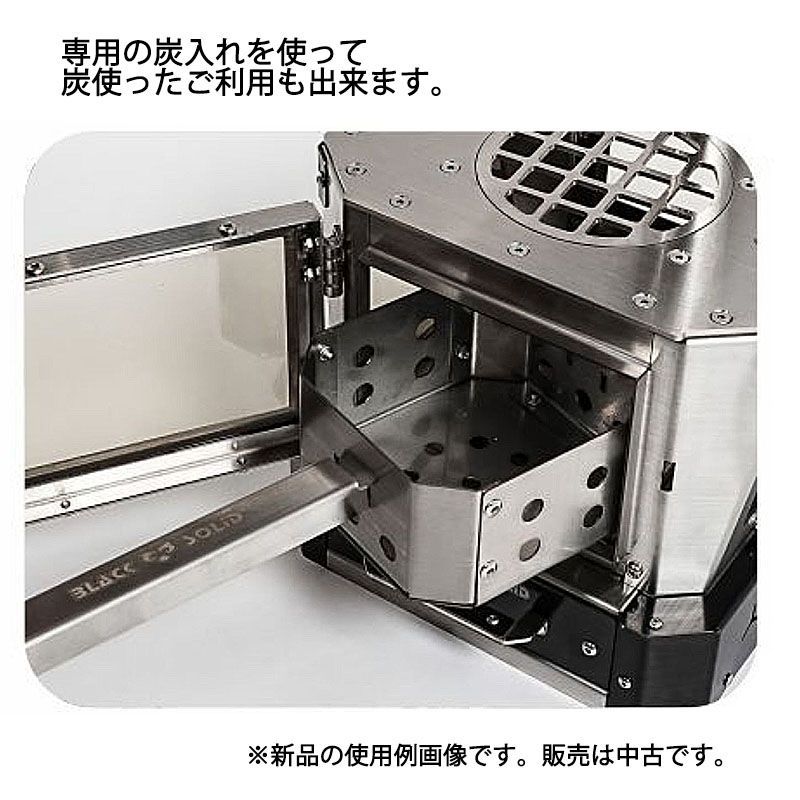 １回使用 BLACKSOLID 卓上3WAYミニストーブ 追加煙突10本付き アルコールストーブ五徳 炭コンロ 薪ストーブ キャンプ用品 OLIVEOS_COM_TR