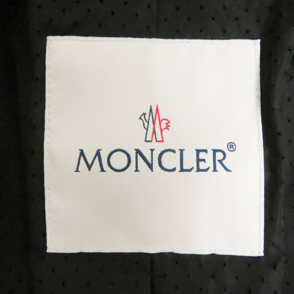 美品□19SS MONCLER/モンクレール CLIGNEUX GIACCA レザーワッペン