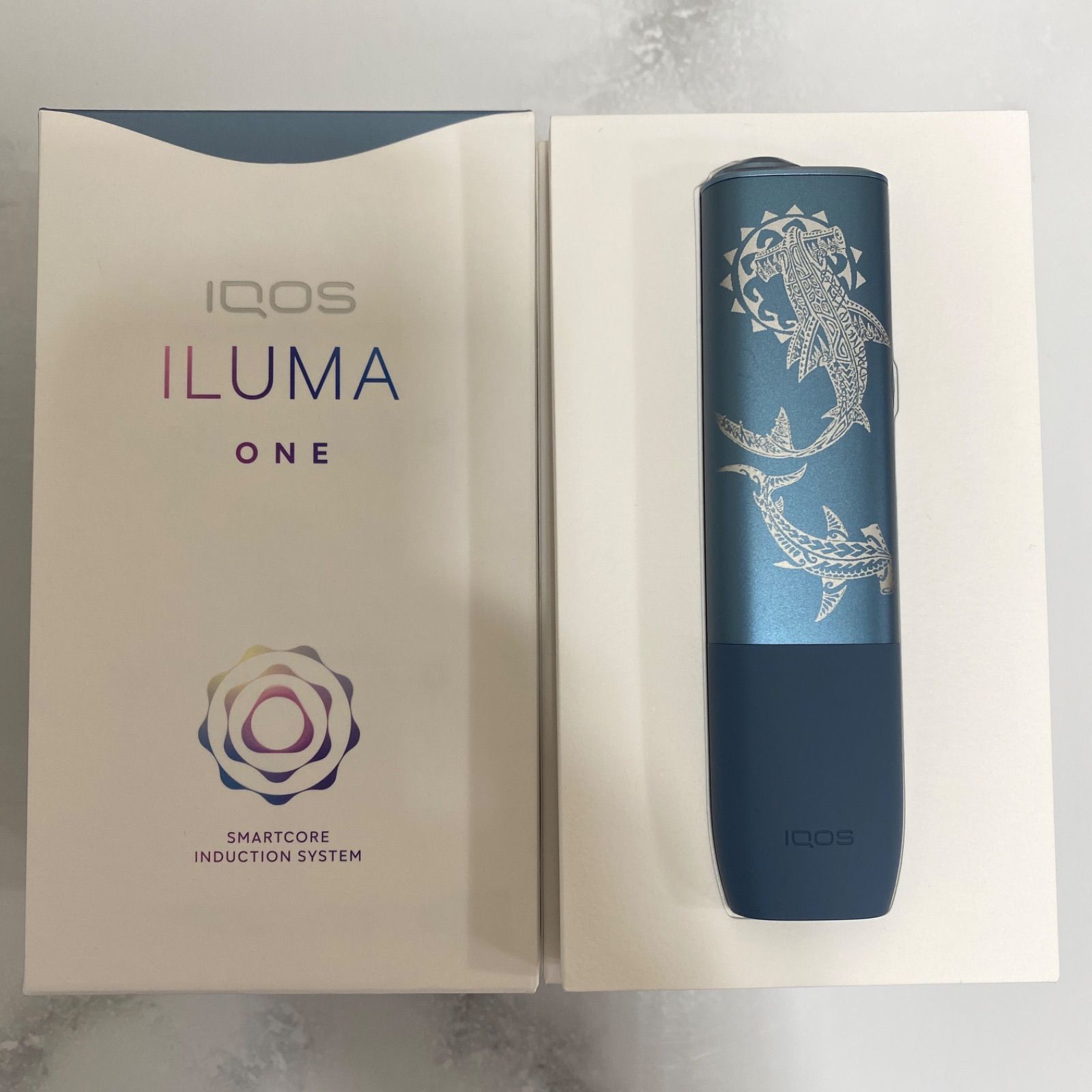 iQOS ILUMA ONE アイコス イルマ ワン トライバル シャーク 加工
