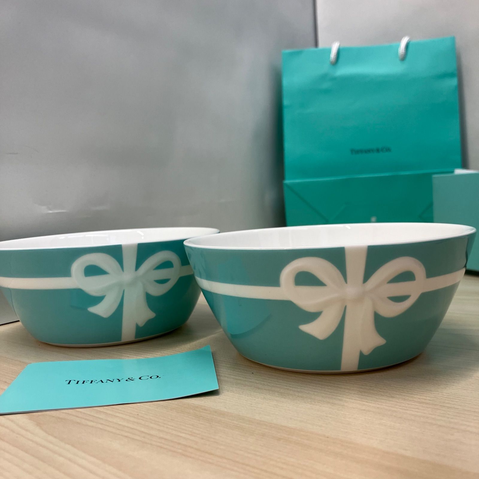 新品未使用＊Tiffany（ティファニー）ブルーボックスボウルペア