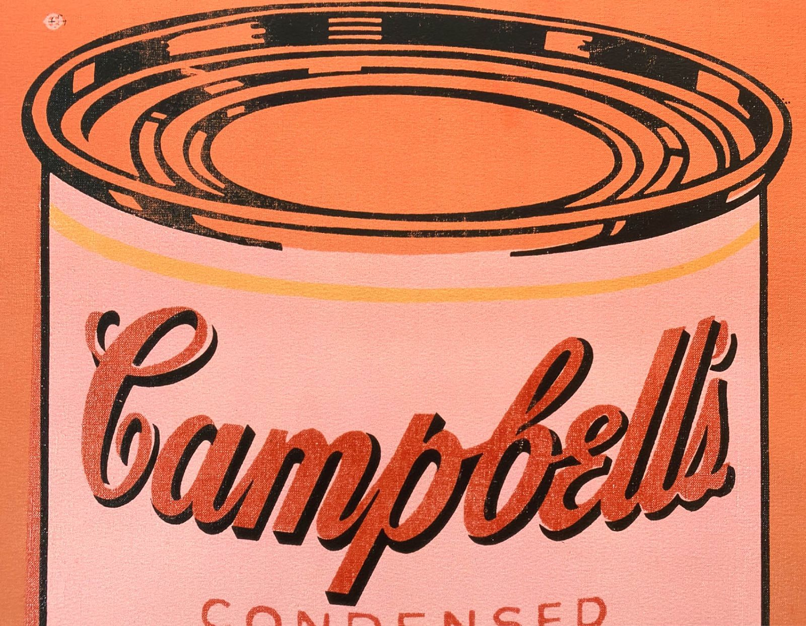 アンディ ウォーホル「キャンベル スープ(トマト/オレンジ)1965」展示