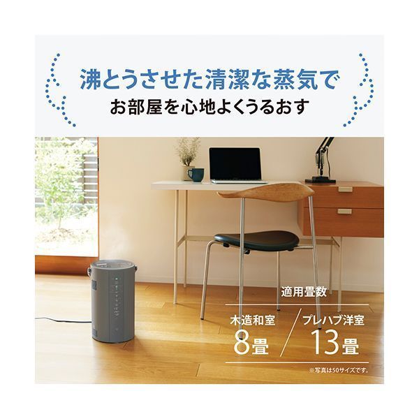 象印マホービン スチーム式加湿器 4L 480mL|h EE-DF50-HA グレー