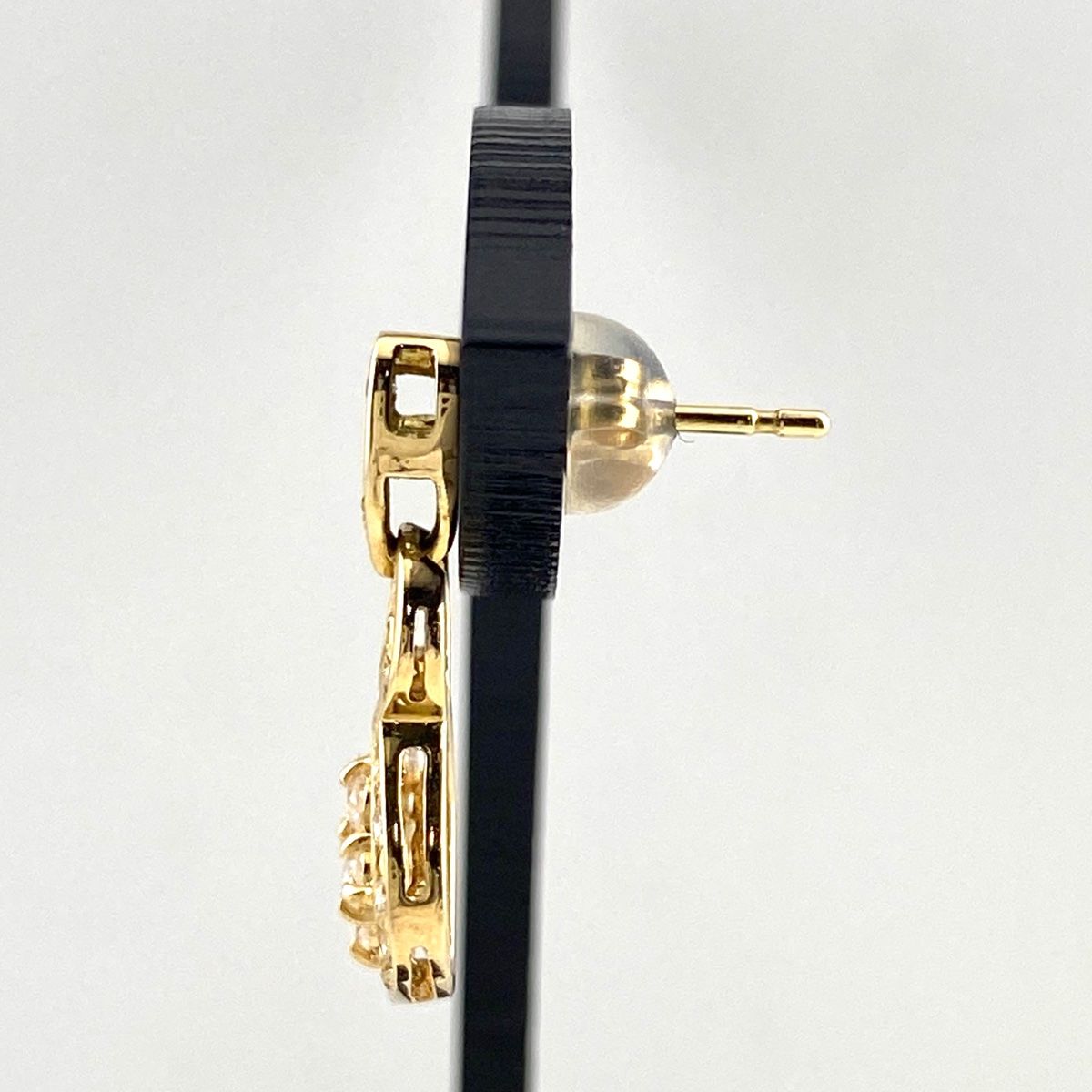 メレダイヤ デザインピアス K18 【中古】 メレダイヤ デザインピアス  