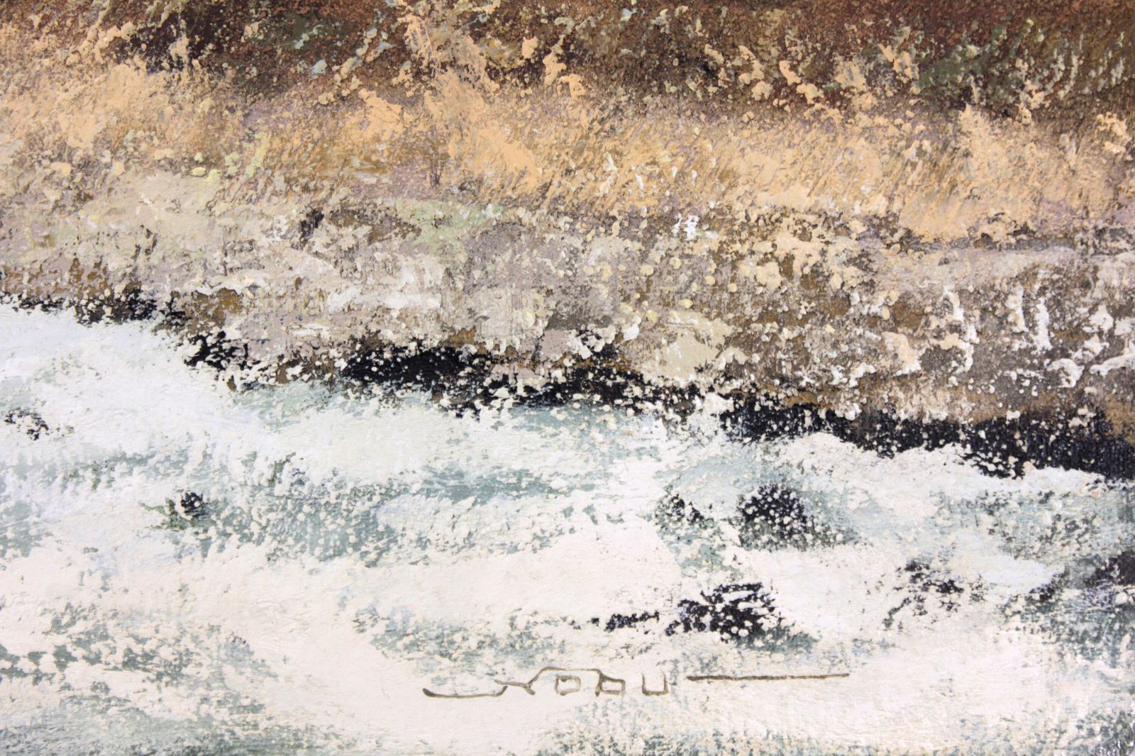 生田信行 「早春・白馬」 油絵・油彩画 絵画 - メルカリ