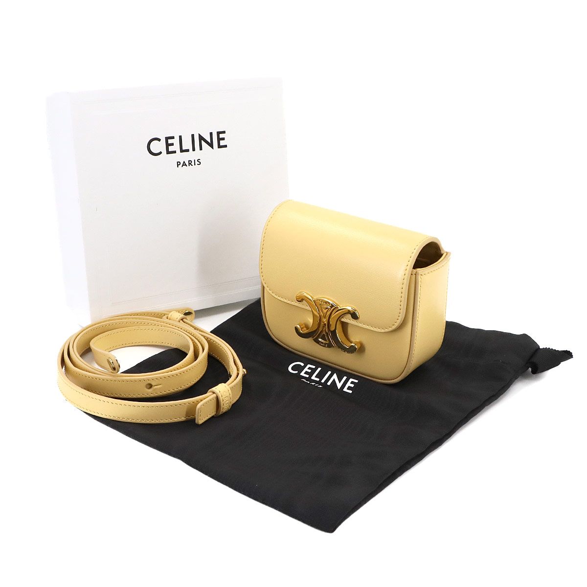 未使用 展示品 セリーヌ CELINE トリオンフ ミニ クロード ショルダー