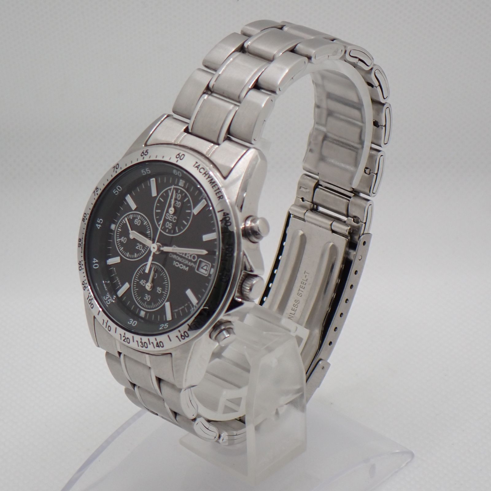 送料無料 SEIKO セイコー クロノグラフ クオーツ メンズ腕時計