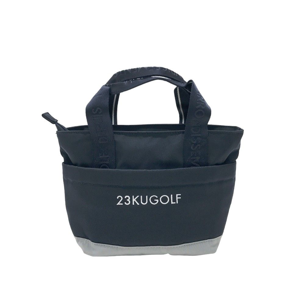 23区GOLF カートバッグ 黒 WOMEN】合皮×デニム調保冷カート