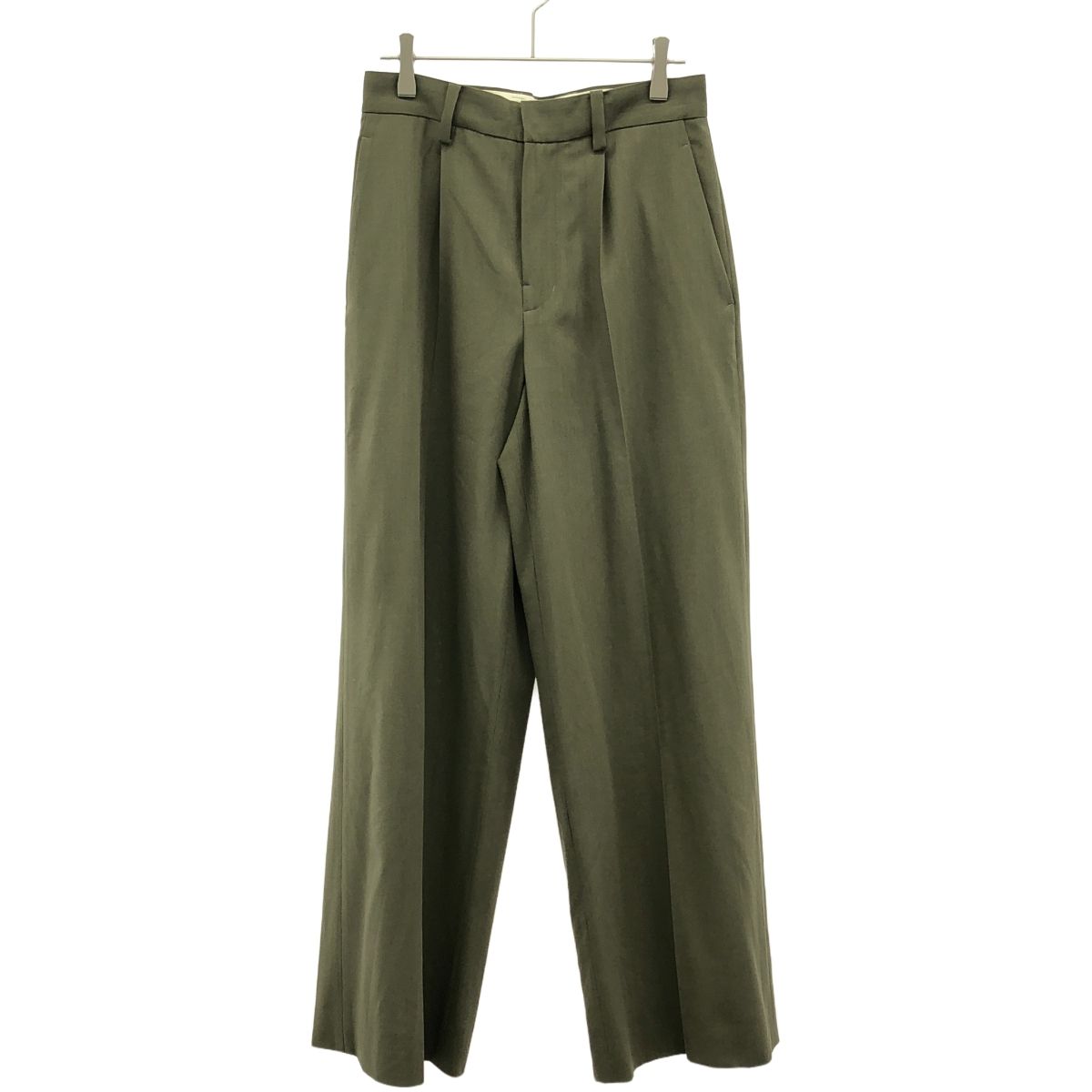 jonnlynx ジョンリンク 1タックウールトラウザーズパンツ JL109-PT391 カーキ S