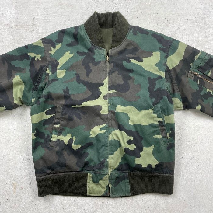 【リバーシブル】　陸上自衛隊　迷彩ブルゾン　ジャケット 陸上自衛隊 MA-1タイプ リバーシブル ブルゾン 迷彩 メンズS-M