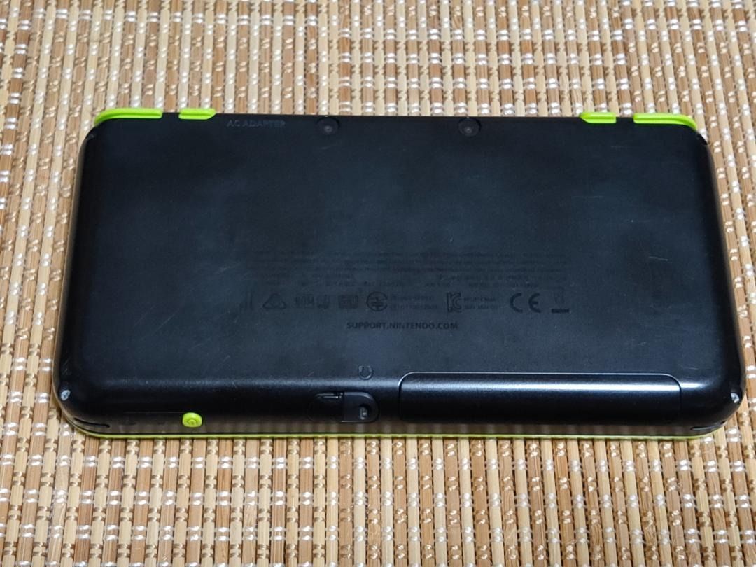 本体のみ New2DSLL ブラック×ライム D