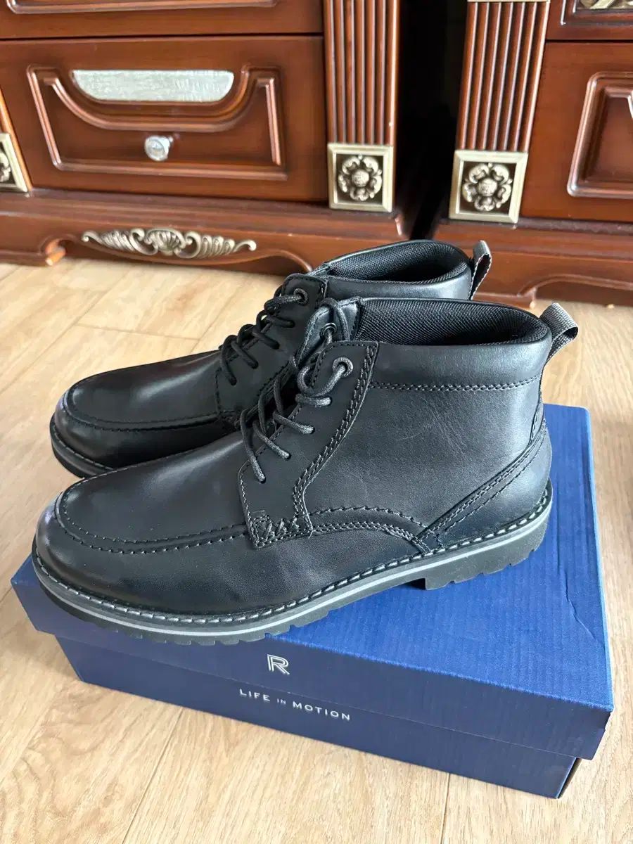 ロックポート メンズブーツ ブラック 7 5W スニーカー標準 265