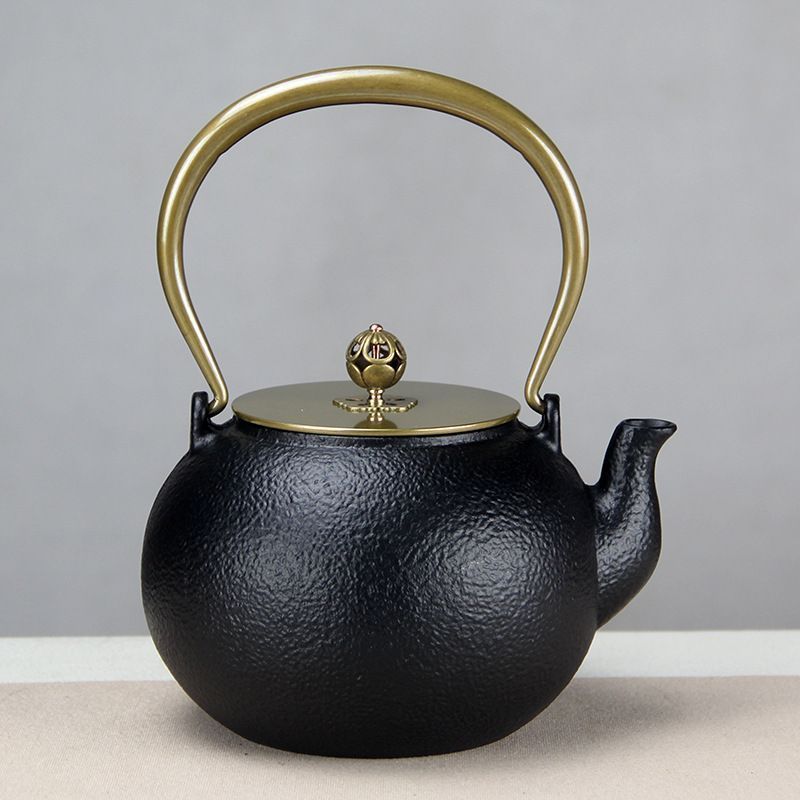 1200ml 鉄瓶 鋳鉄ケトル 直火可 南部鉄器 やかん 鉄分補給 鉄器 鋳物 茶道道具 茶こし付き