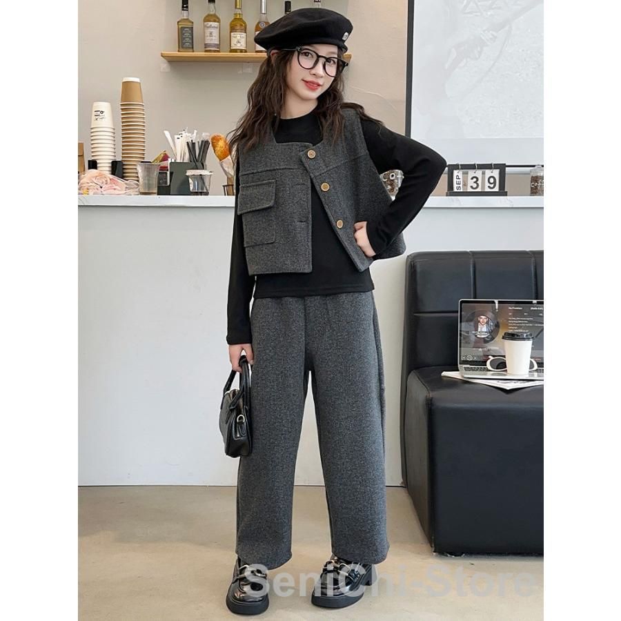 卒業式 パンツスーツ 女の子 入学式 小学生 ピアノ発表会 パンツスーツ トップス パンツ キッズ フォーマルスーツ 七五三 韓国風 子供服CYB560