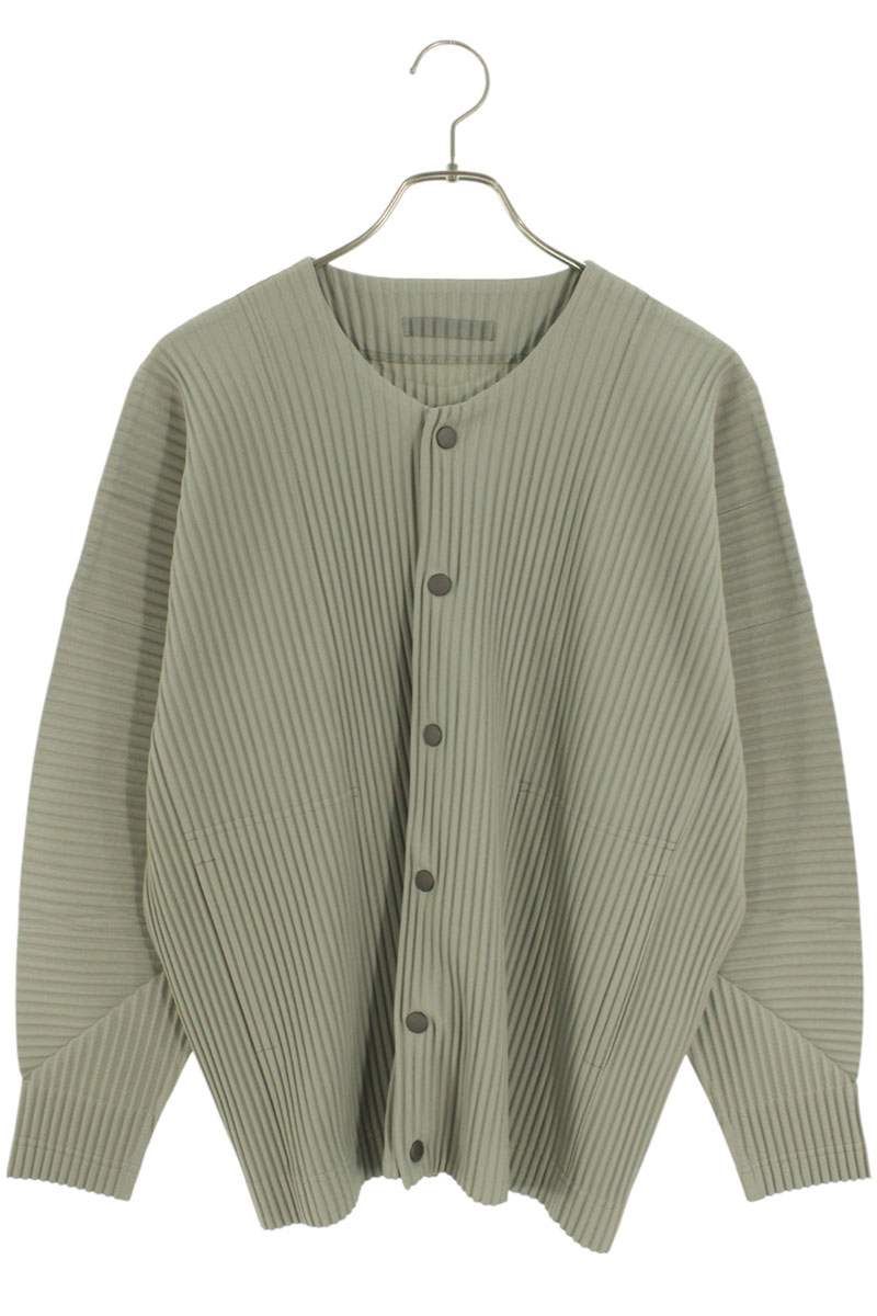 イッセイミヤケプリーツプリーズ HP01JL119 ノーカラーカーディガン