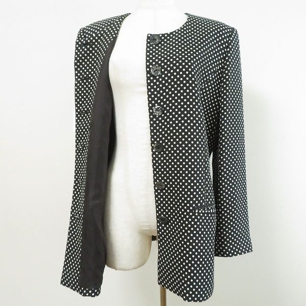 anc ケンゾー KENZO ジャケット 2 黒 白 ドット ノー ヴィンテージ レディース 970009 SIROKUMA-CORPORATION_COM