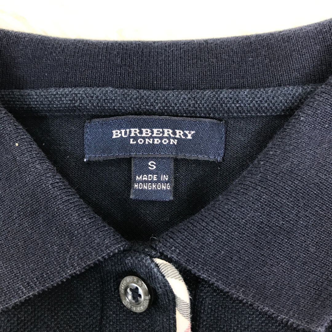 BURBERRY LONDON バーバリーロンドン ポロシャツ 半袖 紺