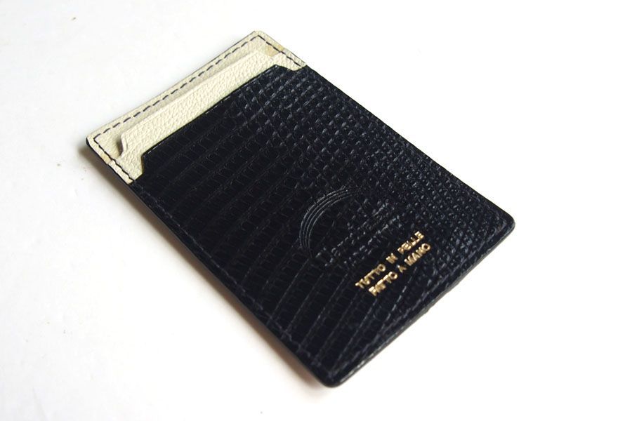 新品｜未使用｜ラルコバレーノ｜スマートカードケース｜リザード 