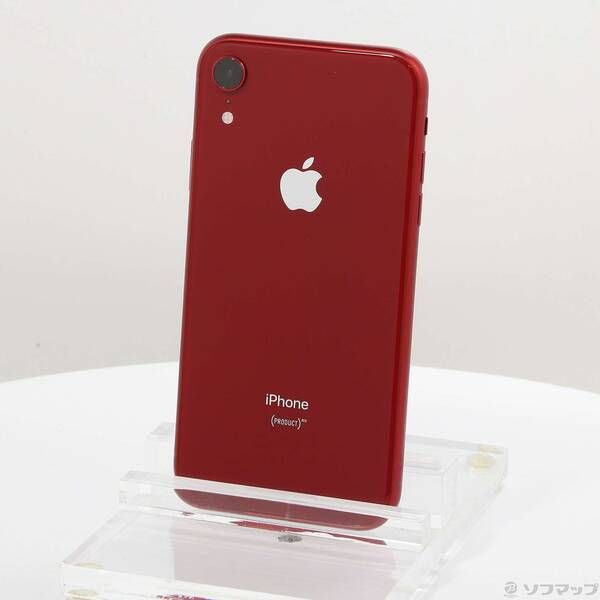 中古品〕 iPhoneXR 64GB プロダクトレッド MT062J／A SIMフリー【352