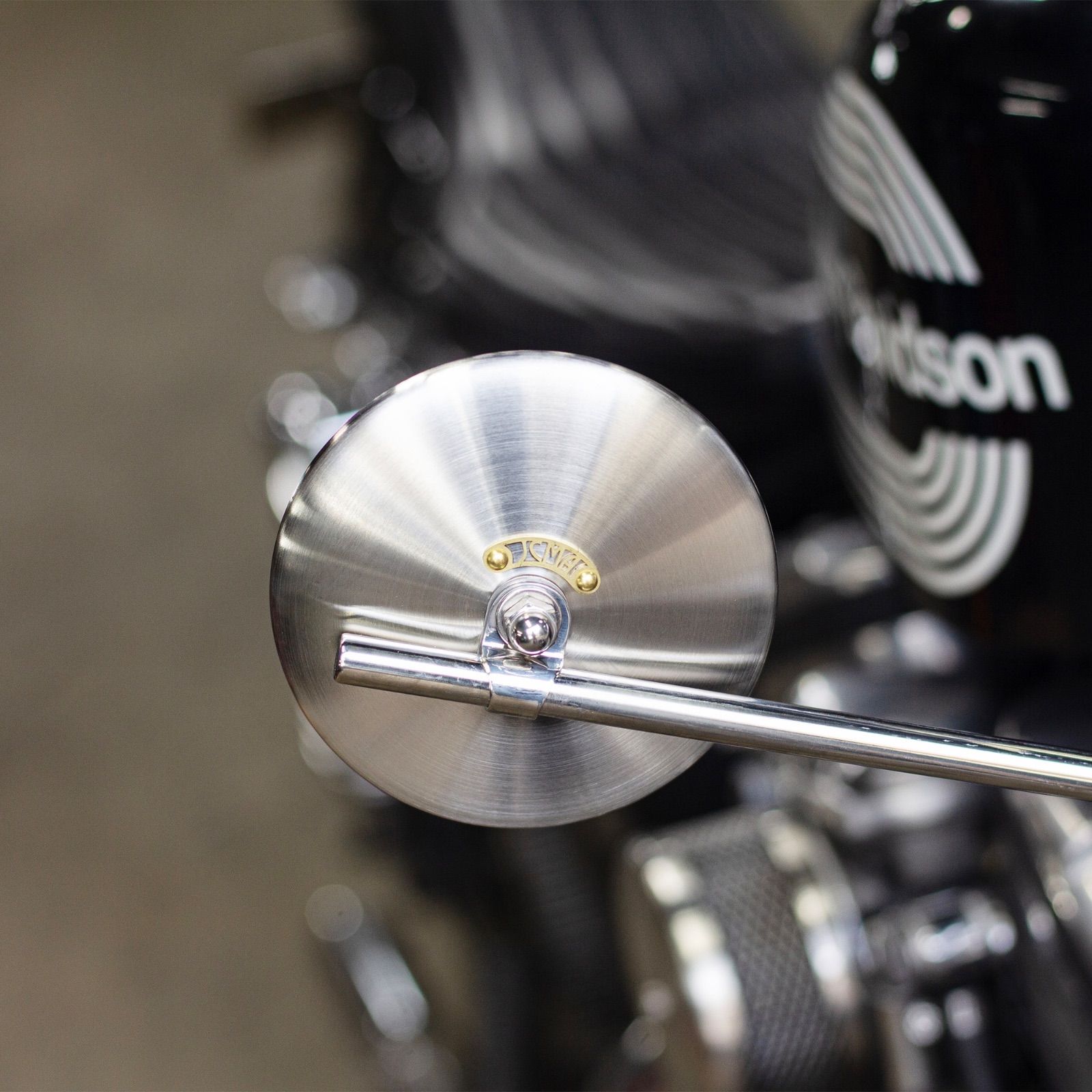 JCMAミラー φ100 ヘアライン ハーレーダビッドソン用 2個セット MOTOR