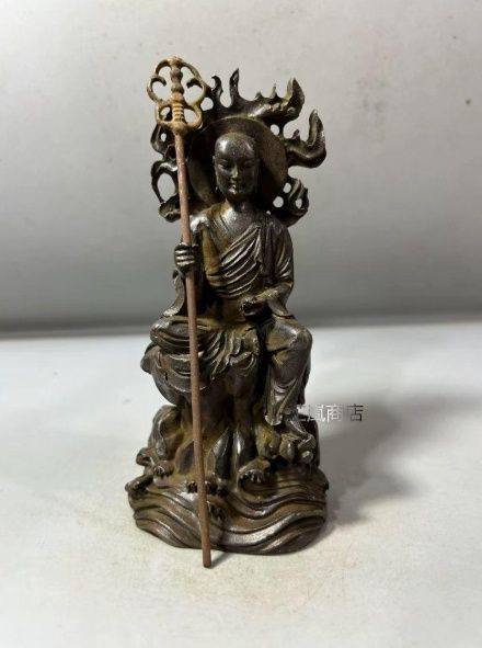 仏像 地蔵王菩薩仏像 家内 仏堂 供仏 銅製品 工芸品 置物