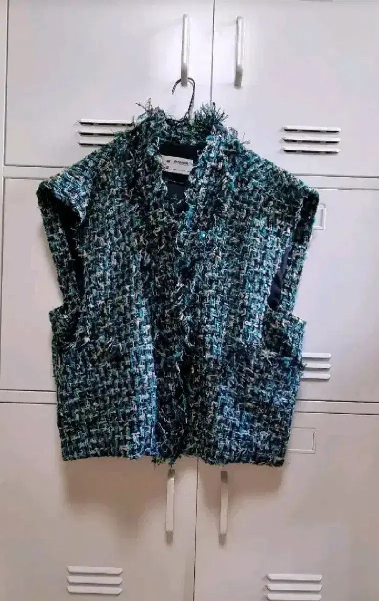  アフターホームパーティー ツイード ベスト - グリーン Free! ベスト ジレ ベスト ジレ ビスチェ