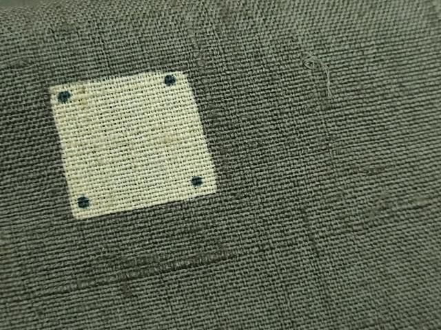 平和屋本店□極上 Maru Factory 丸山正 太鼓柄 京袋帯 紬地 黒地 逸品