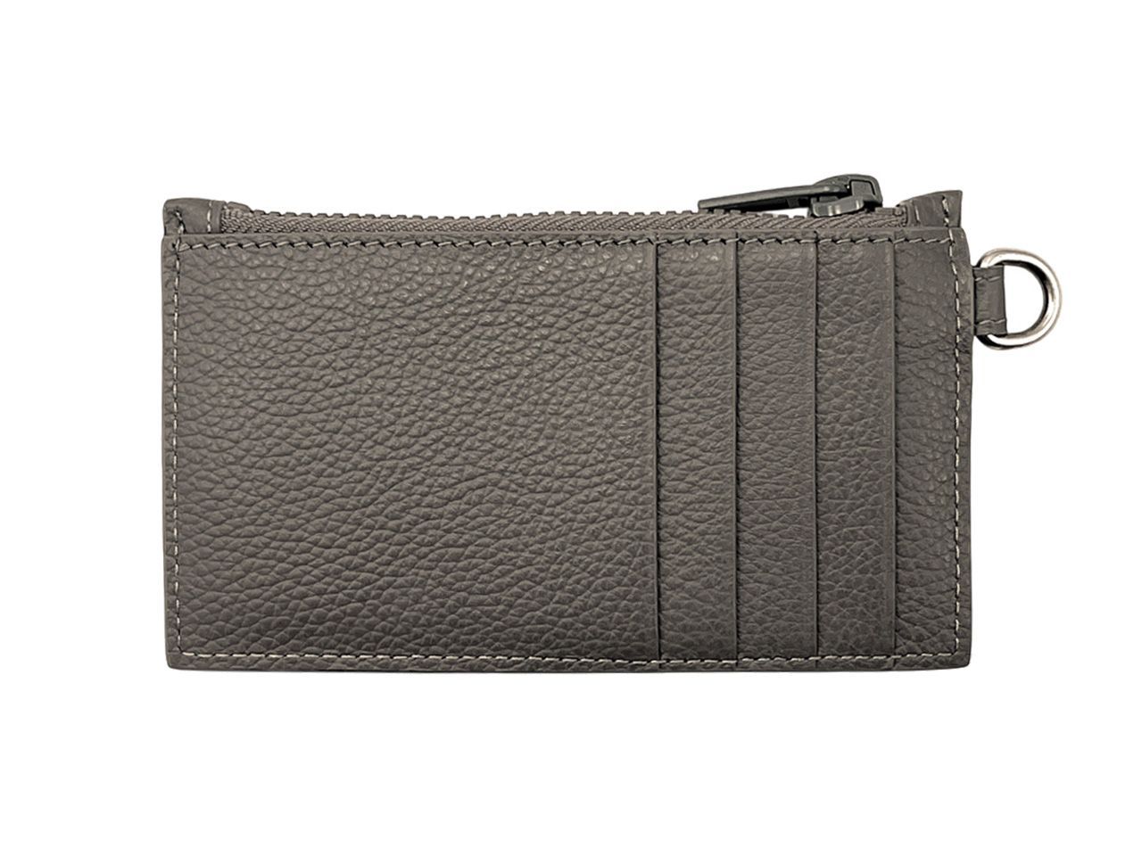 【美品】BALENCIAGA バレンシアガ ロゴカードケース グレー BALENCIAGA 二つ折り札入れ カードケース グレー レザー 655683
