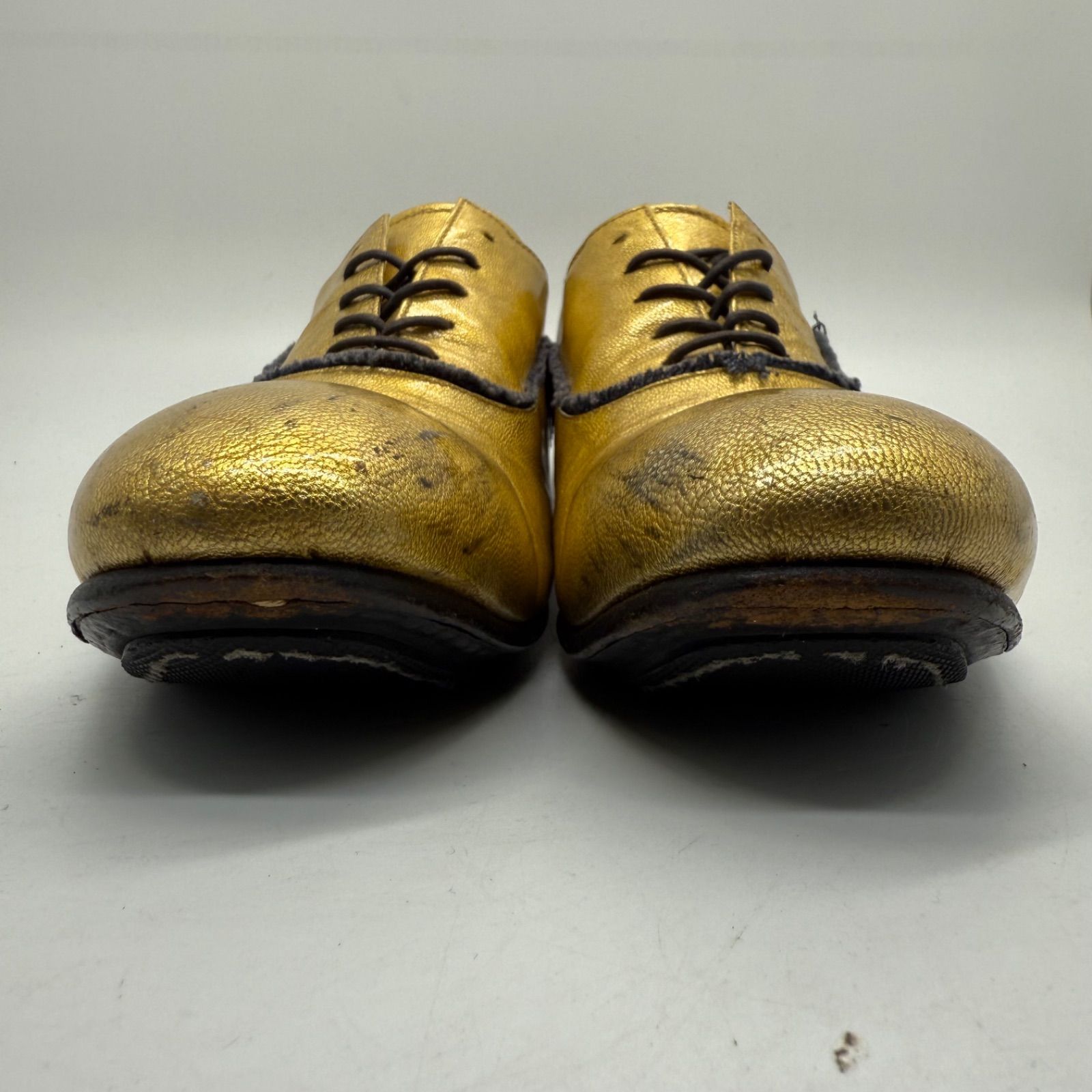 HIROMU TAKAHARA 00s y2k archive shiny gold enamel leather shoe 41