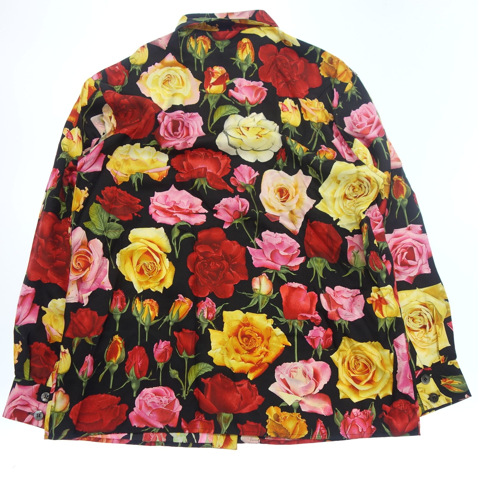 グッチ ブラウス シャツ 花柄 フラワー 42 トムフォード期【AFB29