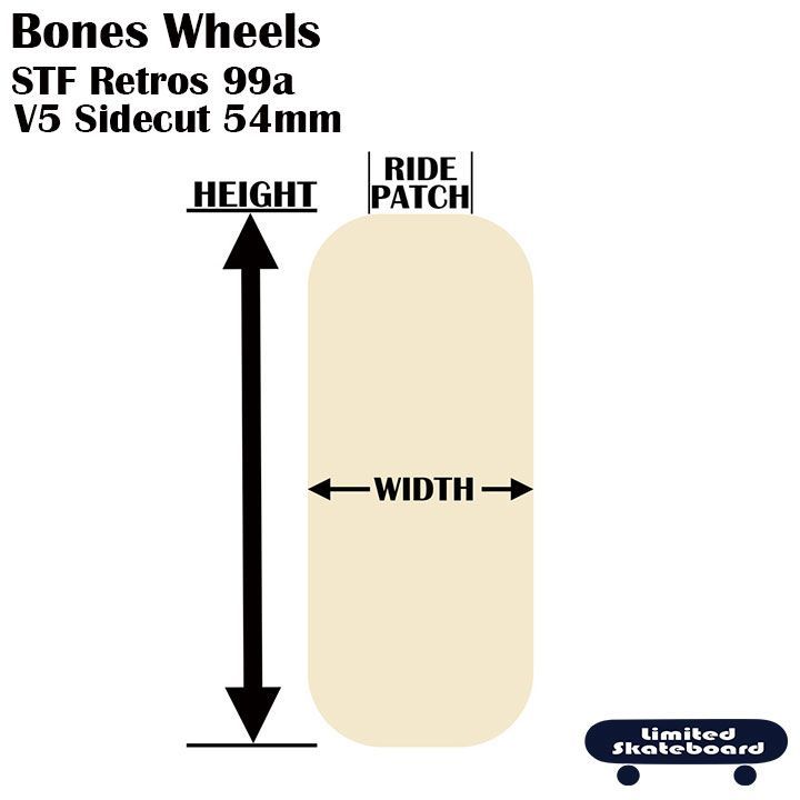 BONES ウィール RETROS V1 STANDARD 54mm - スケートボード