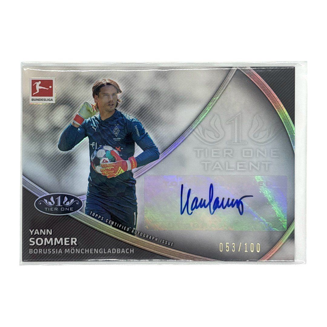 TOPPS サッカーカード TIER ONE YANN SOMMER BORUSSIA MONCHENGLADBACH 053/100 #TT-YS 送料無料 中古 IT1 TOPPS サッカーカード TIER ONE YANN SOMMER BORUSSIA