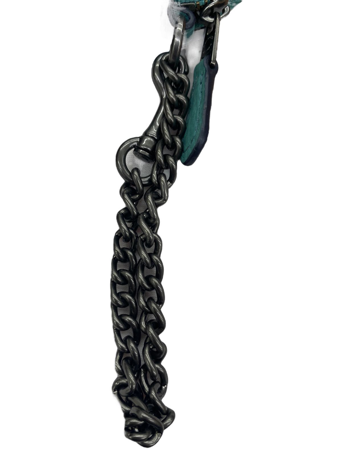 ☆EM895 COACH コーチ コインケース F25851 ターコイズブルー 中古